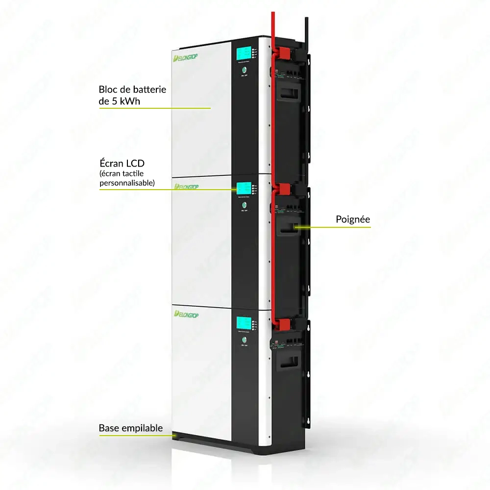 Stapelfähige Solarbatterien